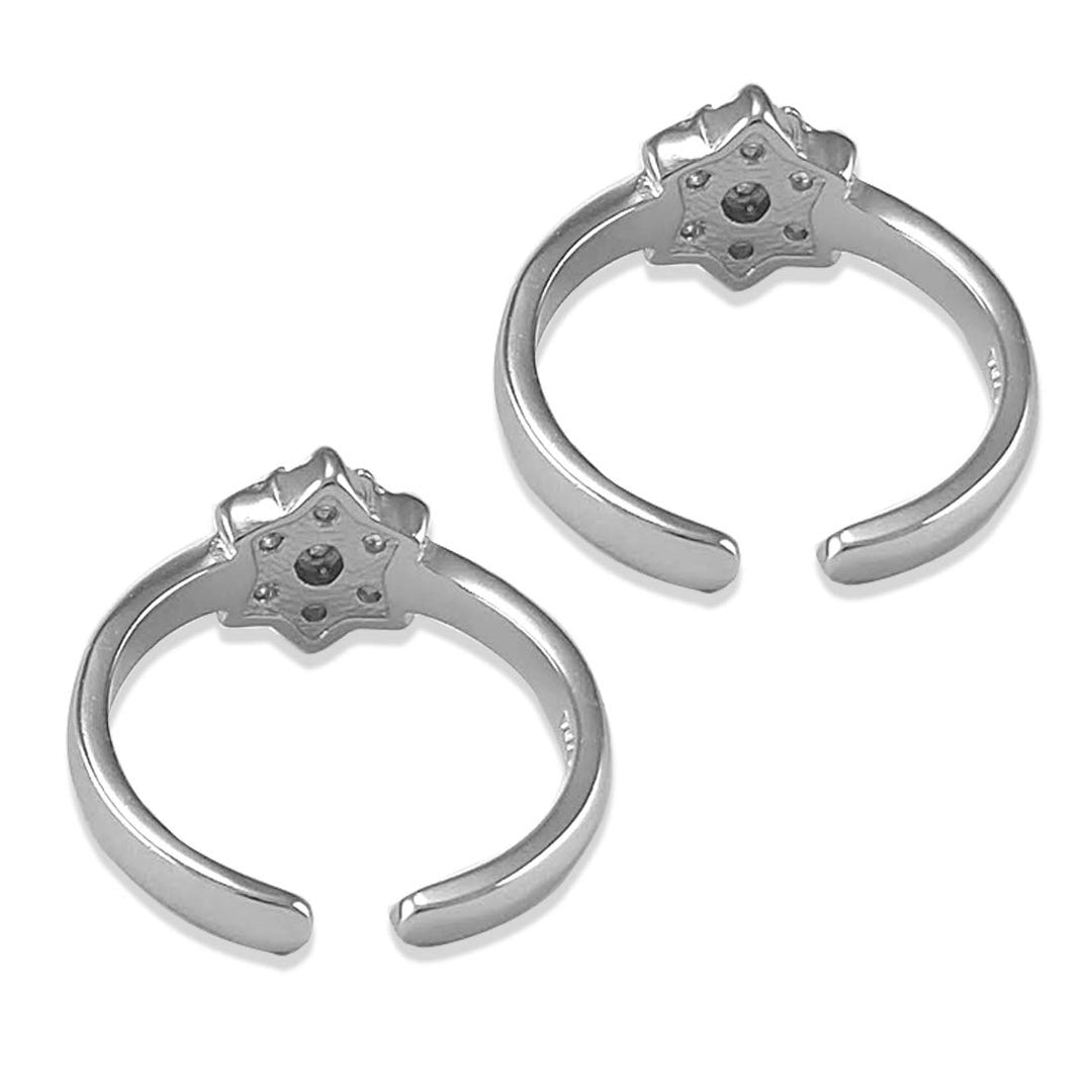 Taraash silver toe rings for women pure silver 925