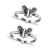 Taraash silver toe ring for women