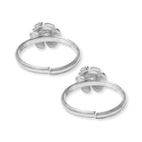 Taraash silver toe rings for women
