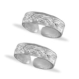 Taraash toe rings for women silver