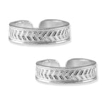 Load image into Gallery viewer, Taraash 925 Sterling Cutwork Toe Ring | Chandi Jodavi For Women | Silver Toe Ring For Women
