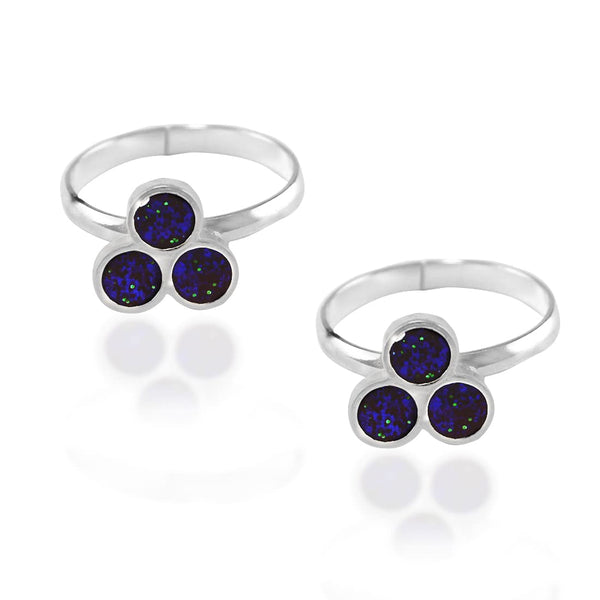 Taraash toe rings silver pure 925