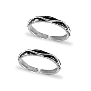 Taraash silver toe rings for women pure silver 925