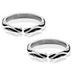 Load image into Gallery viewer, Taraash toe rings for women in silver
