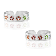 Taraash silver toe rings for women pure silver 925