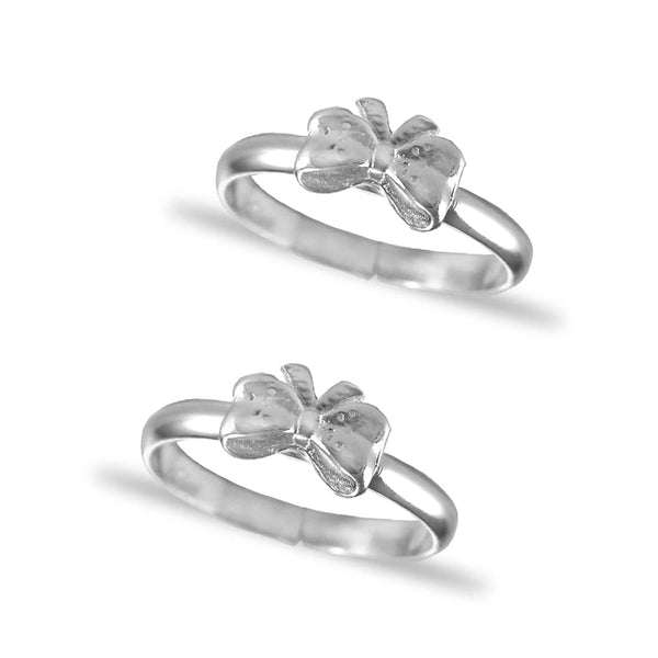 Taraash 925 Sterling Silver Bow Toe Ring For Women