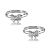 Taraash 925 Sterling Silver Bow Toe Ring For Women