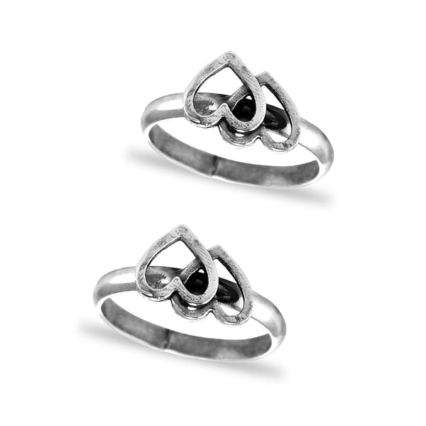 Taraash toe rings for women silver