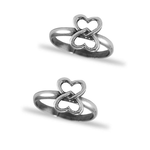 Taraash silver toe ring for women