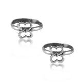 Taraash toe rings for women silver