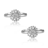 Taraash silver toe ring for women