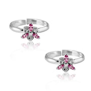 Taraash toe ring of silver