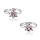 Taraash toe ring of silver