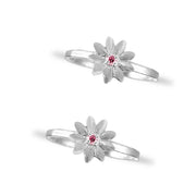 Taraash toe rings for women silver