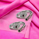Taraash toe rings for women silver