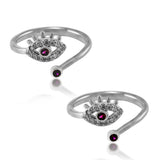 Taraash sterling silver toe rings for women