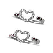 Taraash silver toe ring for women