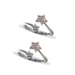 Load image into Gallery viewer, Taraash taraash toe rings for women silver