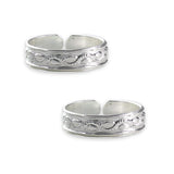 Taraash toe rings for women silver
