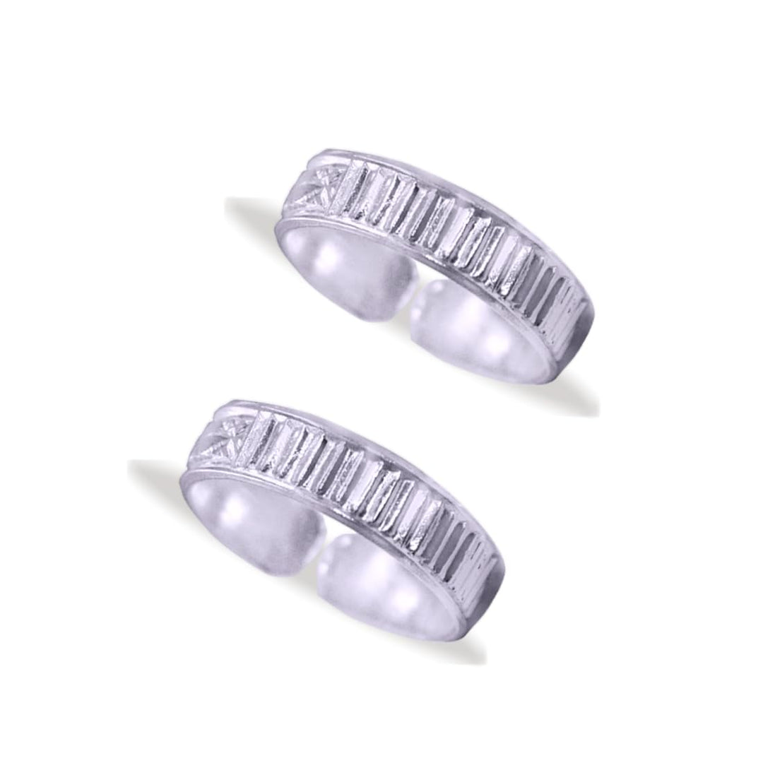 Taraash silver toe ring for women