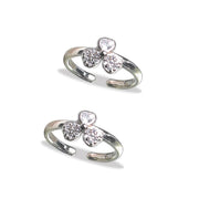 Taraash silver toe ring for women