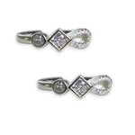 Load image into Gallery viewer, Taraash toe rings for women silver