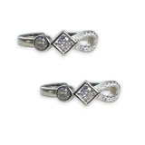 Taraash toe rings for women silver