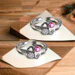 Load image into Gallery viewer, Taraash toe ring in silver