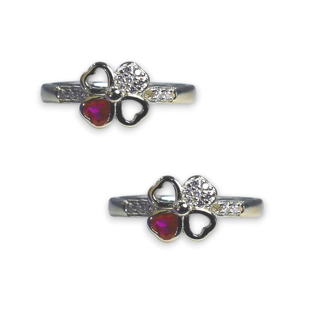 Taraash silver toe ring for women