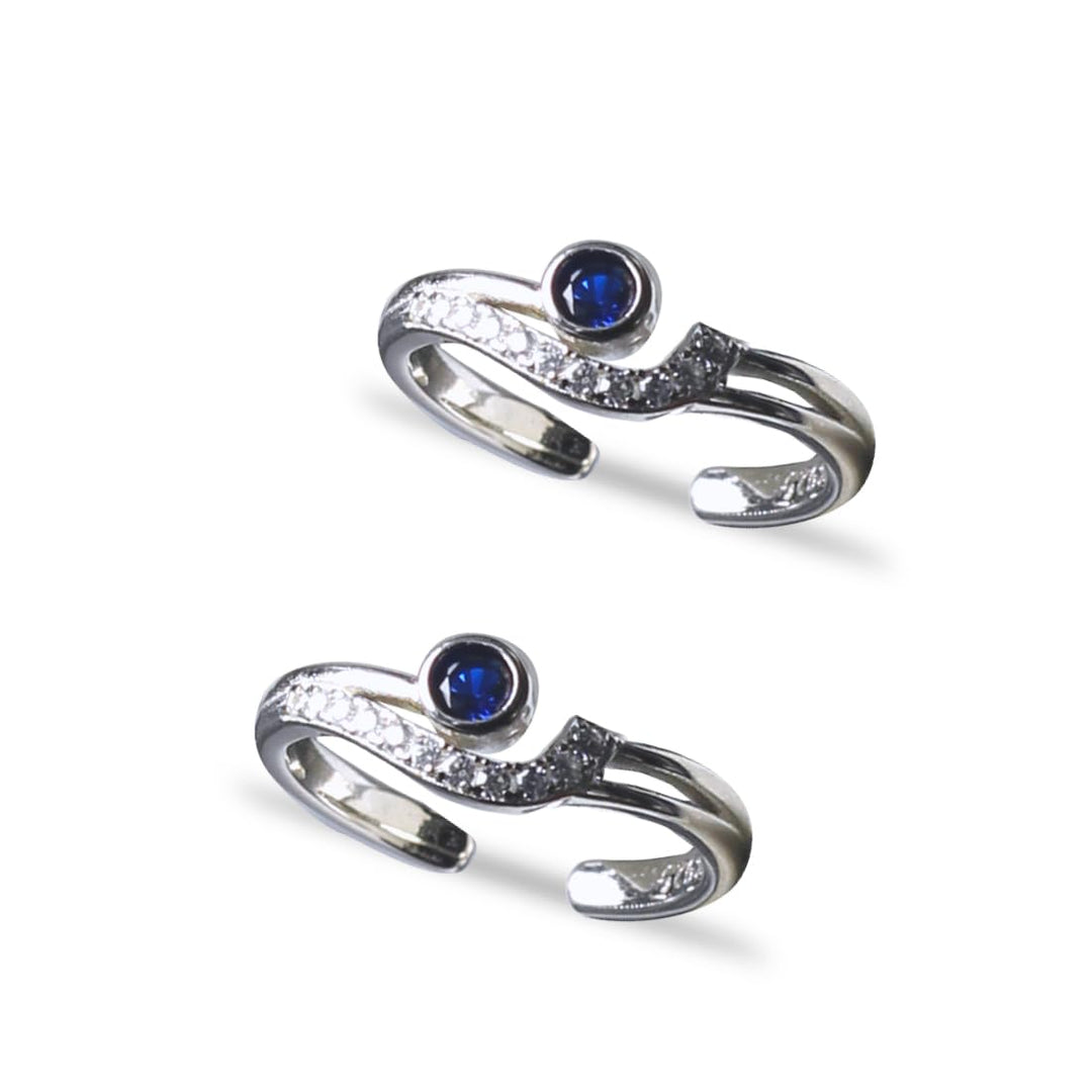 Taraash silver toe ring for women