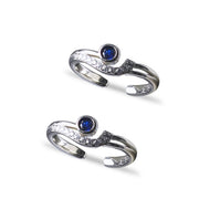 Taraash silver toe ring for women
