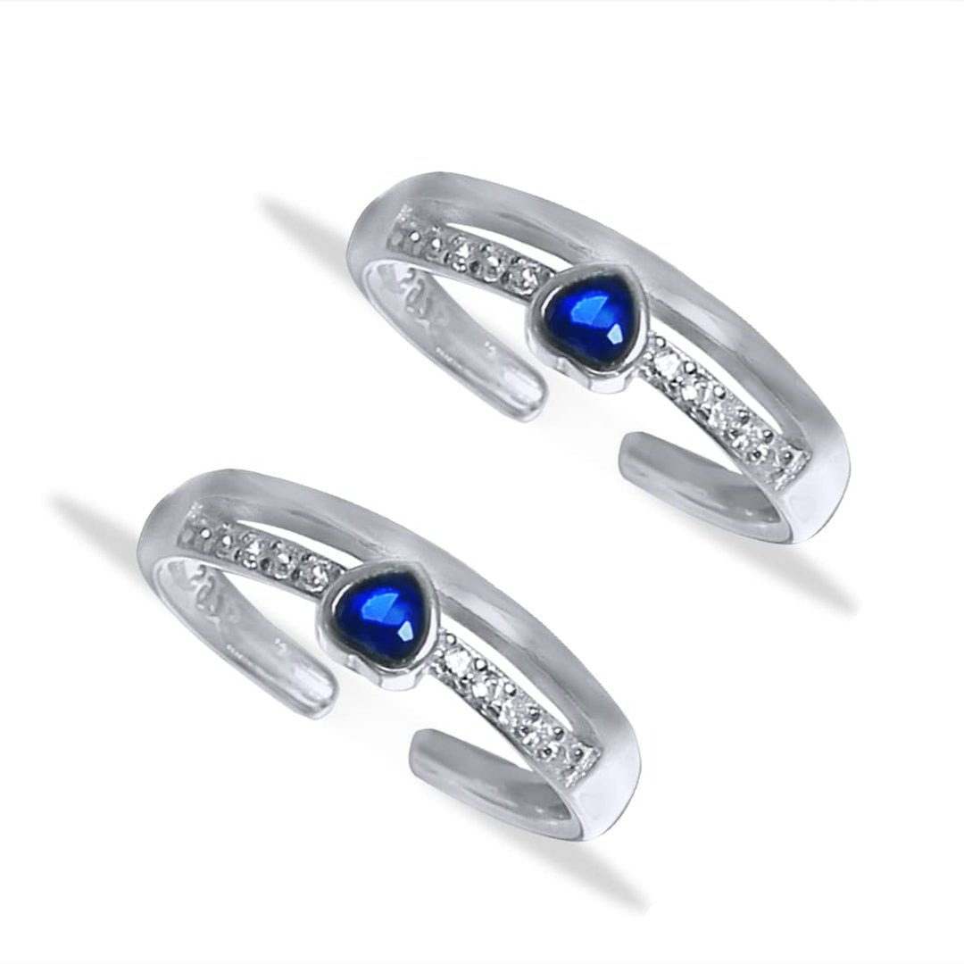 Taraash toe ring in silver