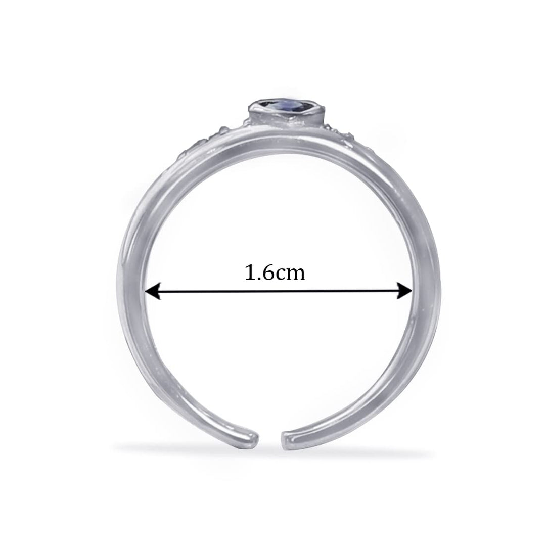 Taraash taraash toe rings for women silver