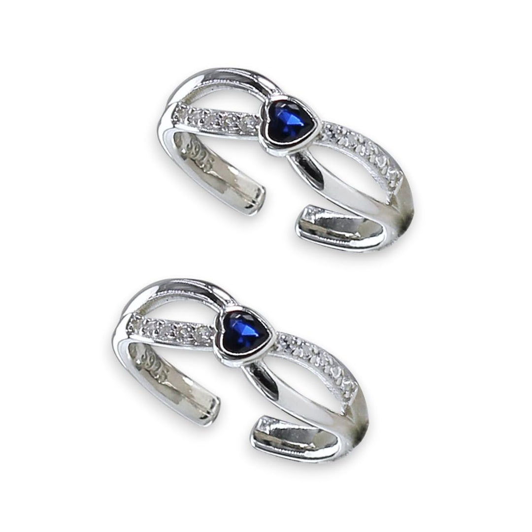 Taraash toe rings in silver
