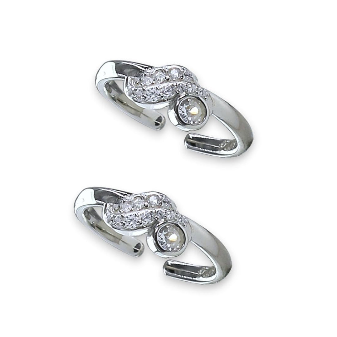 Taraash leg rings women silver