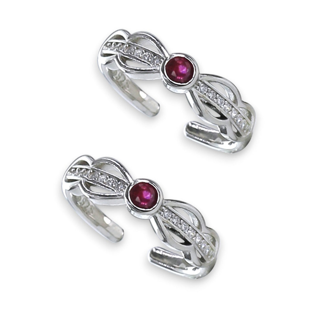 Taraash toe rings for women silver