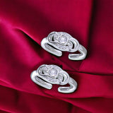 Taraash silver toe ring for women