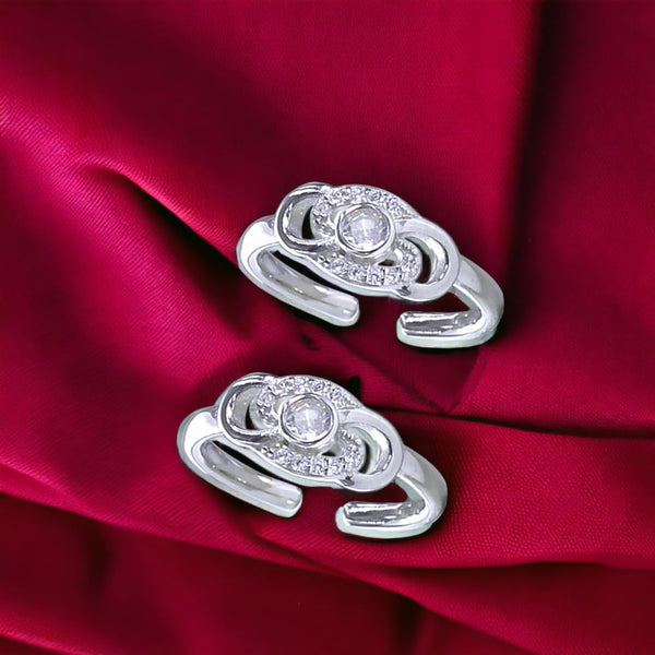 Taraash silver toe ring for women