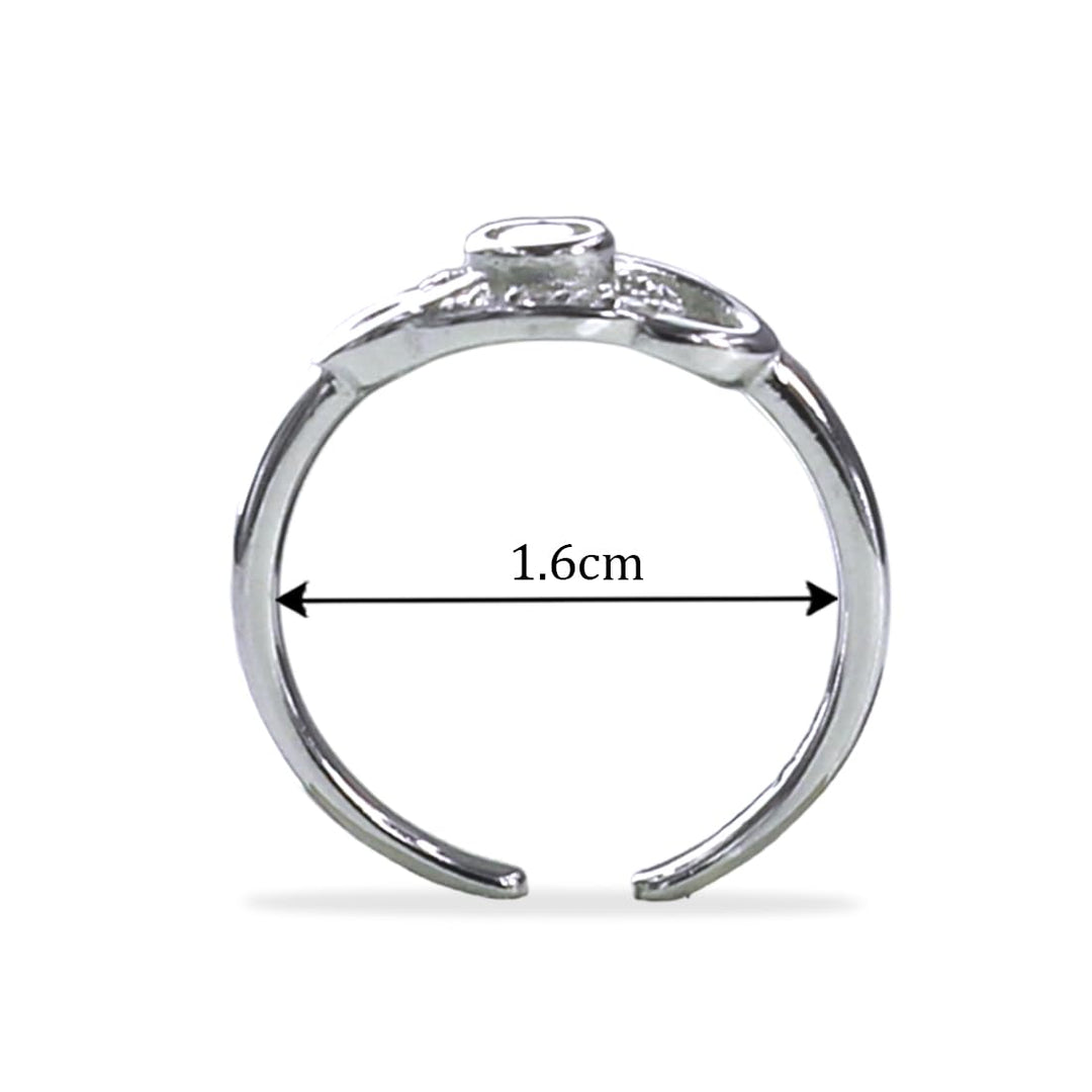Taraash sterling silver toe rings for women
