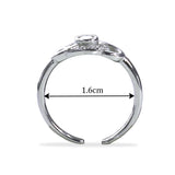 Taraash sterling silver toe rings for women