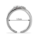 Taraash pure silver toe rings for women