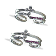 Taraash toe ring silver pure 925 adjustable