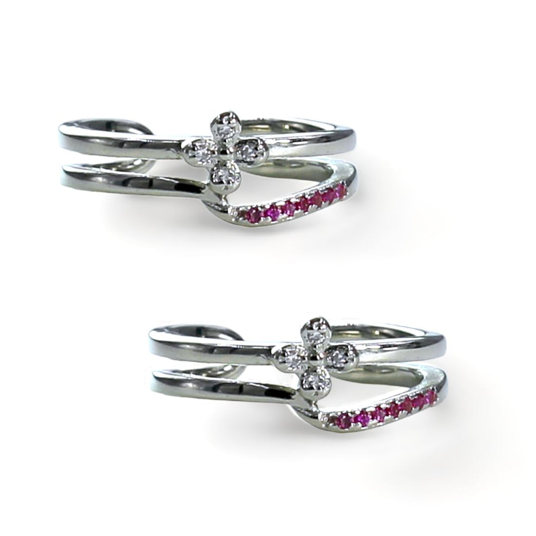 Taraash mettelu women stylish silver