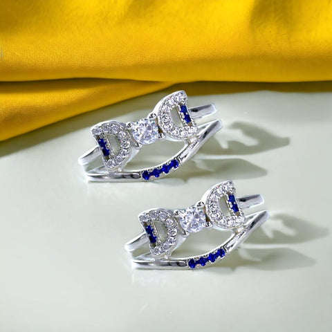 Taraash taraash toe rings for women silver