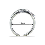 Load image into Gallery viewer, Taraash toe rings for women silver