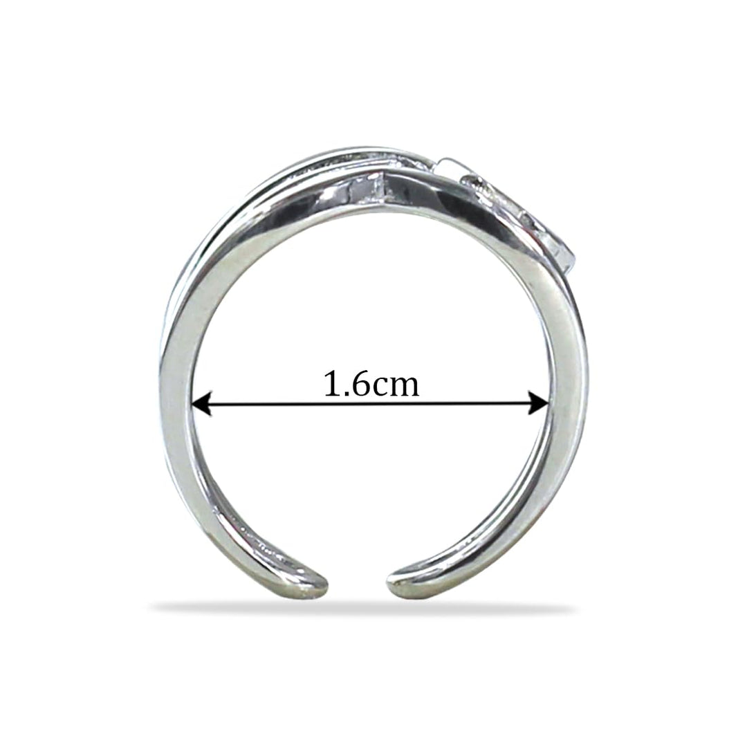Taraash toe rings for women silver