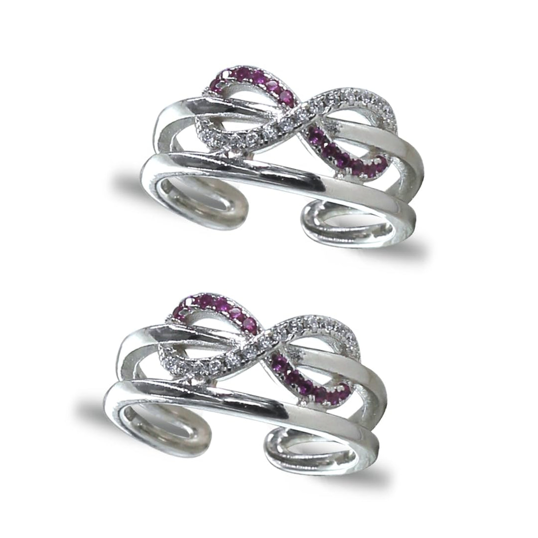 Taraash silver toe rings for women pure silver 925