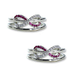 Load image into Gallery viewer, Taraash toe rings in silver