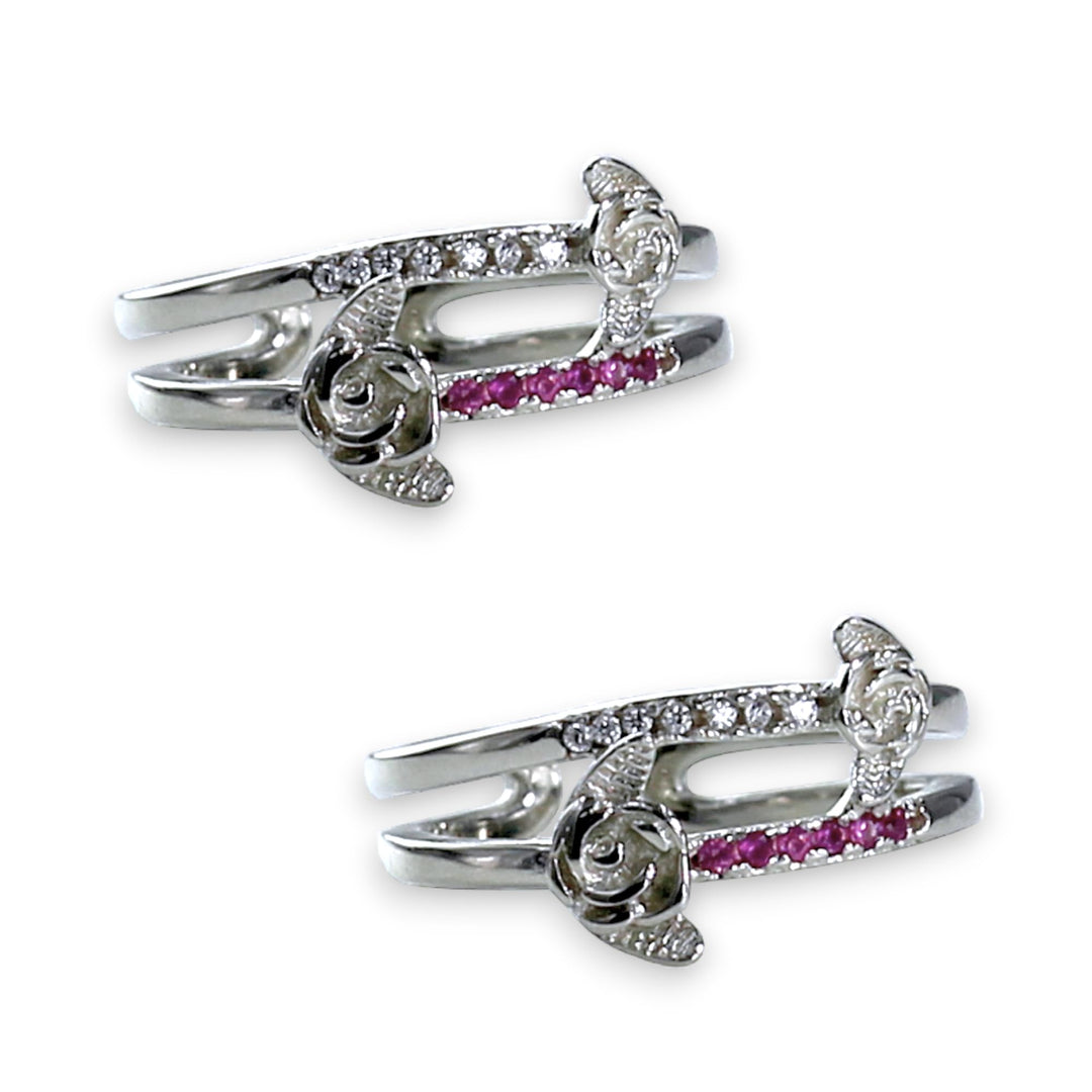 Taraash toe rings in silver