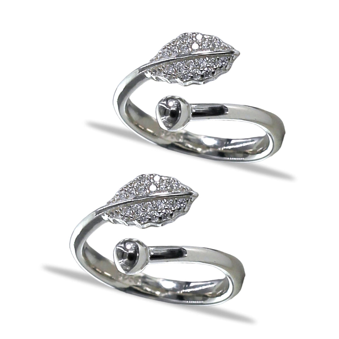 Taraash toe rings for women silver